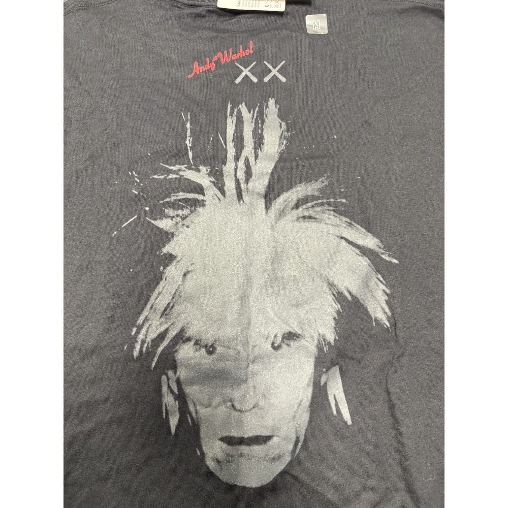 UNIQLO KAWS x Andy Warhol UT T Shirt Men's Medium Black 476351 NWT 2024